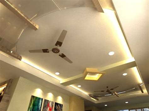 False ceiling design for kitchen bedroom living room with fan. 8 Pics False Ceiling Designs For Living Room With 2 Fans ...