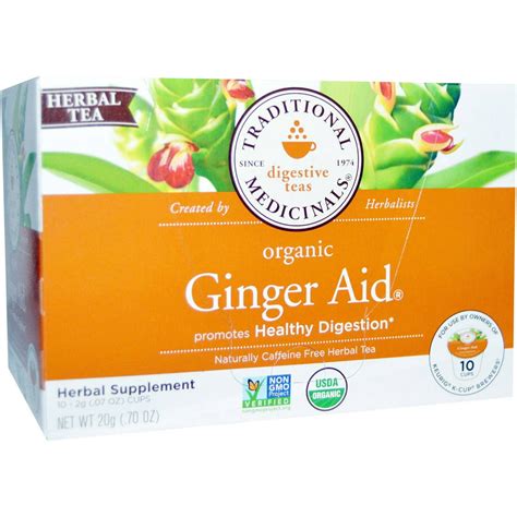Traditional Medicinals Organic Ginger Aid Tea K Cups 10 Count Pack