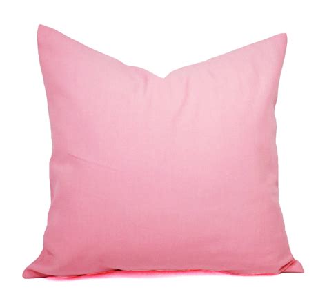 Two Baby Pink Pillow Covers Solid Pink Pillows Pink Throw Etsy