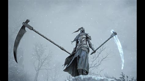 Ds3 Friede Scythe A Great Scythe Wielded By Sister Elfriede With A Curved Blade Thinly Coated By