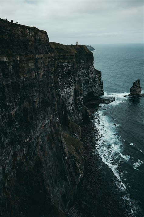 Photo Of Cliff Under Cloudy Sky · Free Stock Photo