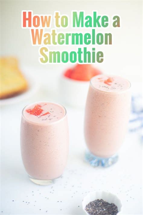 This 5 Ingredient Watermelon Smoothie Is Delicious Creamy And