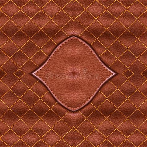 Brown Leather Suede With Sewn Seams Stock Image Image Of Closeup
