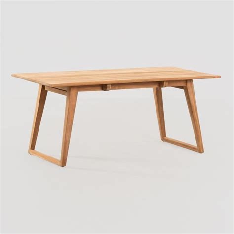 Sklum Table Basse En Bois De Teck Sushan Bois Naturel Cdiscount Maison