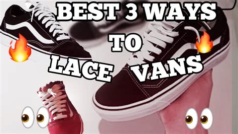 Feed the left lace underneath the second bottom eyelet on the left side and bring it up through the zipper lacing is the unique middle ground between the two. Best 3 Ways to Lace Your Vans Old Skool ! - YouTube