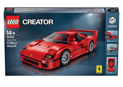 Lego Ferrari F40 Announced Iconic 1987 Supercars Blockbuster Toy