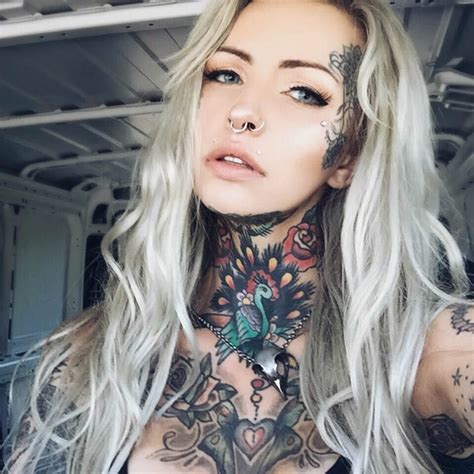 Beautiful Tattooed Girls Women Daily Pictures For Your Inspiration Face Tattoos Tattoed