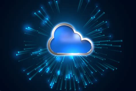 Cloud computing system abstract technology background - OnX