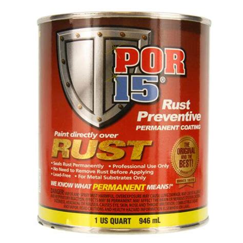 Por 15 45204 Gray Rust Preventive Coating 1 Quart By Por 15 Walmart