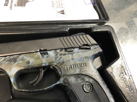 Ruger Lc9s 9mm Striker Fired Pistol With Kryptek Neptune Camo Excellent