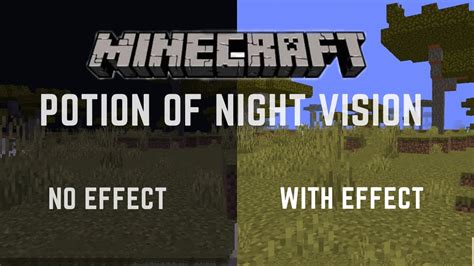 How To Make Potion Of Night Vision Minecraft Youtube