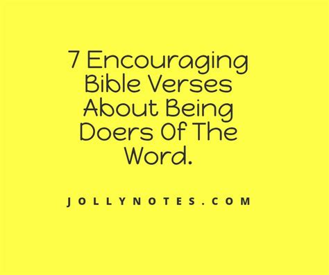 7 Encouraging Bible Verses About Being Doers Of The Word Being A Doer
