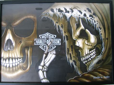 Harley Davidson Skulls By Martinderuiter On Deviantart