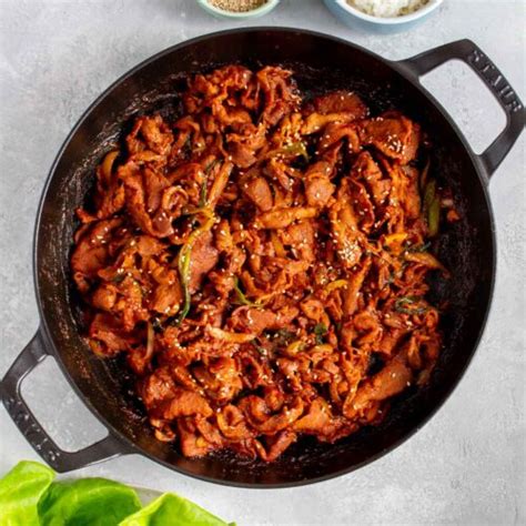 Spicy Pork Stir Fry Jeyuk Bokkeum Carmy Easy Healthy Ish Recipes