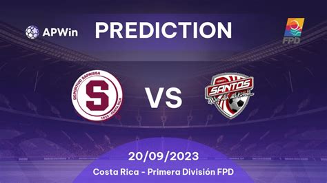Prediction Deportivo Saprissa vs Santos de Guápiles 20 09 2023 Costa