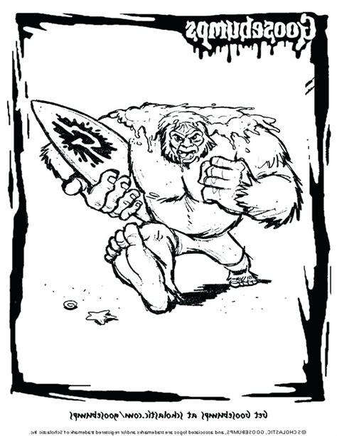There are lots of different kinds of monsters (who. Goosebumps Coloring Pages at GetColorings.com | Free ...