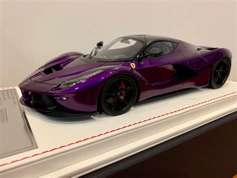 118 Dandg Ferrari Laferrari Purple Exclusive Edition Hobbies And Toys