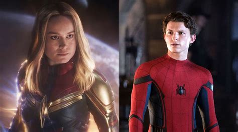 Hollywood News Brie Larsons Captain Marvel To Fight Tom Hollands