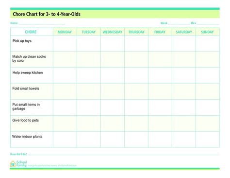Chore Chart For 3 To 4 Year Kids How To Create A Chore Chart For 3 To
