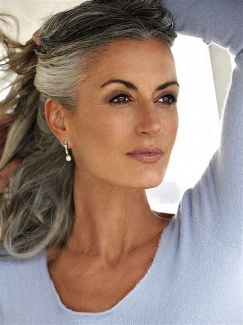 Hairstyles For Gray Hair Sofisty Hairstyle Long Hair Styles