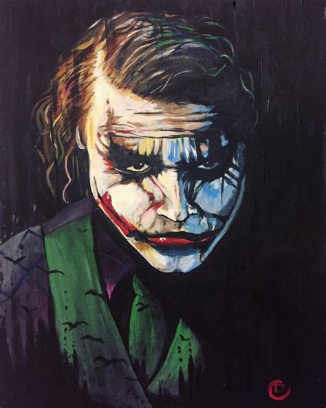 Joker Canvas Painting Rbatman