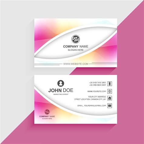 Beautiful Colorful Business Card Template Design 246242 Vector Art At