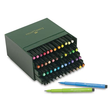 Faber Castell Pitt Artist Pen Set Set Of 48 Brush Nib Assorted Colors