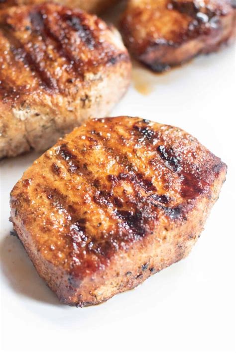 They're a quick & healthy dinner recipe everyone will the biggest 'trick' to making oven baked pork chops is to not overcook them. Grilled Boneless Pork Chops - Served From Scratch