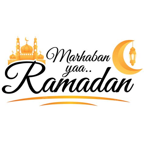 Hình ảnh Marhaban Yaa Ramadan Với Nhà Thờ Hồi Giáo Và Mặt Trăng Bằng