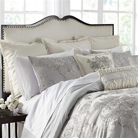 Lacy Silver 4 Piece Comforter Set Latest Bedding