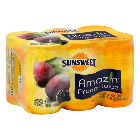 Sunsweet Amazn Prune Juice 55 Oz Cans Shop Juice At H E B
