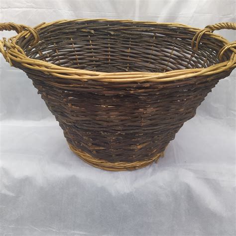 Natural Storage Wicker Round Basket