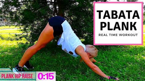 4 Minute Tabata Abs Plank Workout Plank Exercise Routine
