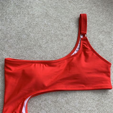Red Onepiece Sexy Bikini For Women Swimming Suits