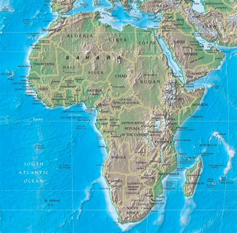 Printable Map Of Africa Physical Maps Free Printable Maps And Atlas