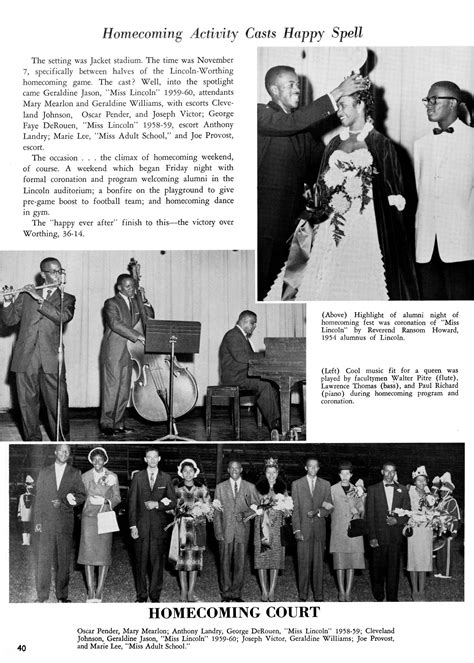 The Bumblebee Yearbook Of Lincoln High School 1960 Page 40 The Portal To Texas History