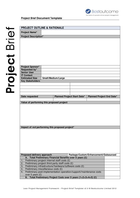 Project Brief 15 Examples Format How To Make Pdf Tips