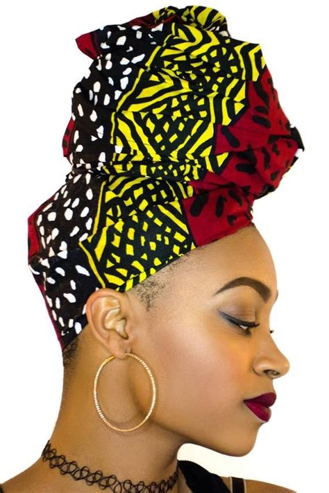 Red Royale African Headwrap Kente Scarves Ankara Headwraps Etsy