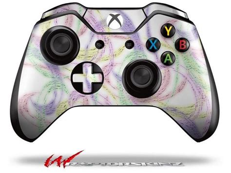 Neon Swoosh On White Decal Style Skin Fits Microsoft Xbox One Wireless Controller Controller