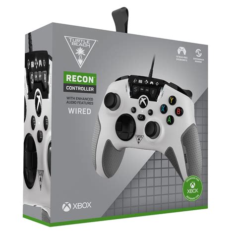 Turtle Beach Recon Wired Gaming Controller White Xbox Series X