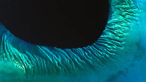 Satellite Image Of Sand And Seaweed In The Bahamas Bing