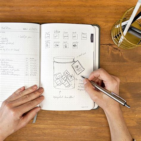 Gray Hatch Ideas Notebook Dot Grid Notebook How To Keep Organized