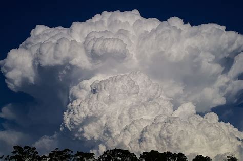 Hd Wallpaper White Thick Cloud Cumulus Nimbus Large Dramatic