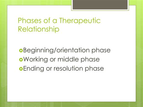 Ppt Developing A Therapeutic Relationship In Practice Powerpoint
