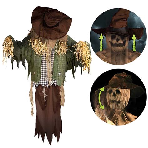 Mad About Horror Animated Hanging Surprise Scarecrow