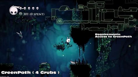 Grub Greenpath Map Locations And Logic Requirements Hollow Knight