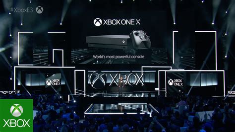 Xbox One X E3 2017 Première Mondiale 4k Trailer Youtube