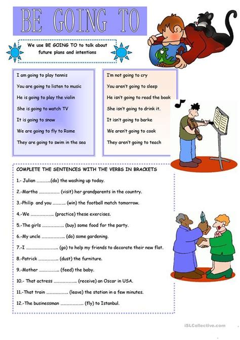 Be Going To Worksheet Free Esl Printable Worksheets Made By Teachers