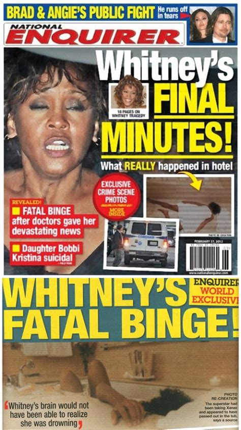 whitney houston death photo published   national enquirer