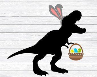 Dinosaur Easter Svg Boy Easter Svg T-Rex bunny ears Easter | Etsy